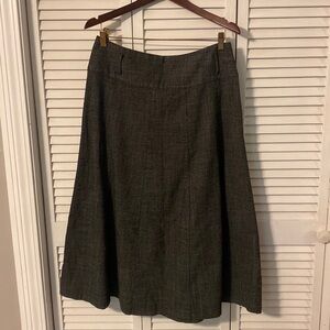 Christopher and Banks long dark gray a line skirt